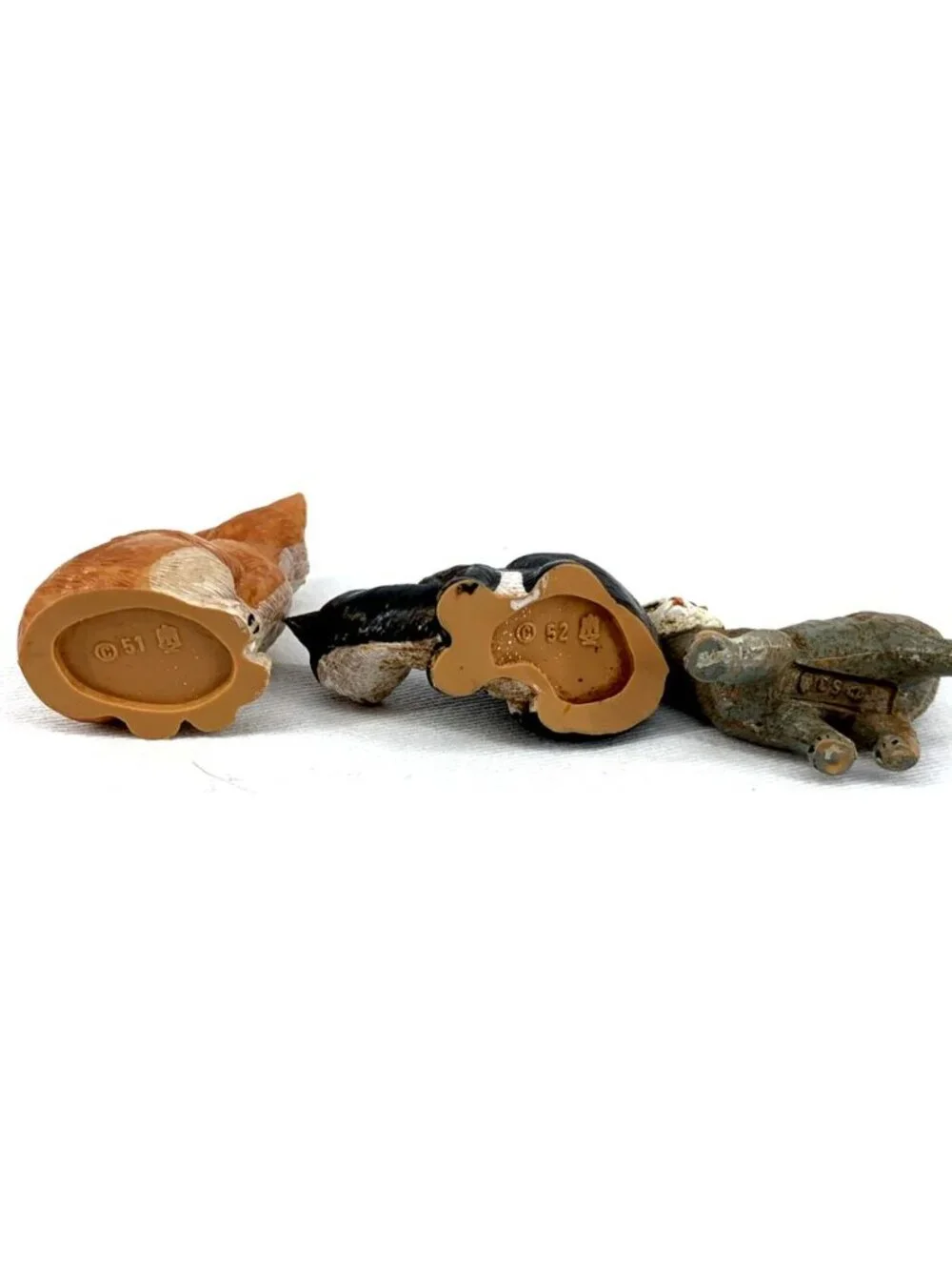 Fontanini Nativity Cats Lot of 3 Village Figurines Tallest 1.75